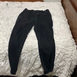Black pants , high waisted , American eagle